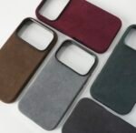 iPhone 17 Pro Max– Alcantara case- Bordeauxrood - Afbeelding 6