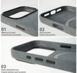 iPhone 17 Pro Max- Alcantara case- Green - Afbeelding 4