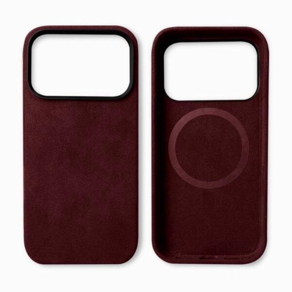 iPhone 17 Pro – Alcantara case- Bordeauxrood